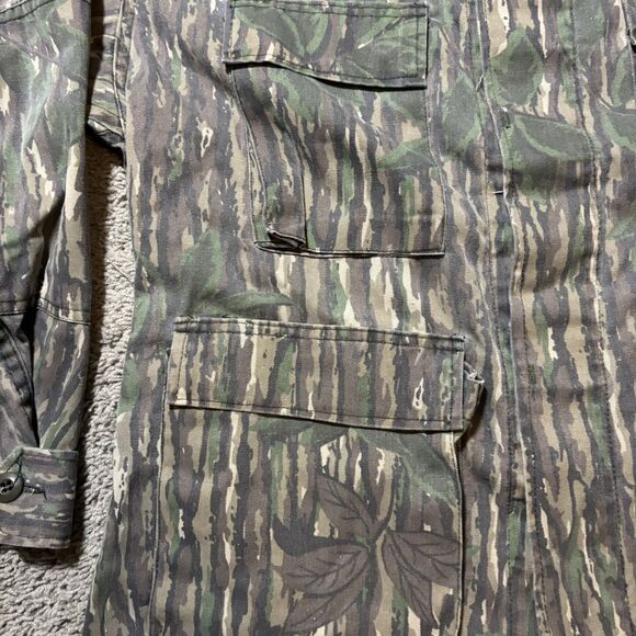 Vintage Realtree Jacket Mens Large Brown Real Tree Camo Hunting Military - Picture 3 of 8